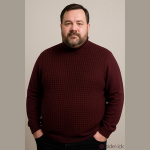 Joseph Abound Wool Blend Men's Burgundy Sweater Turtleneck Sz 4X